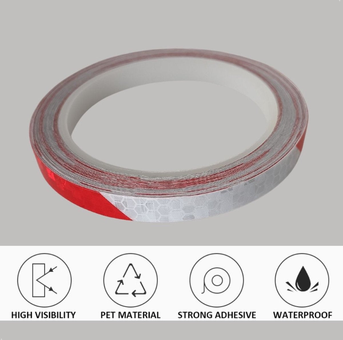 Entergoods Reflecterend Tape Rood/Wit