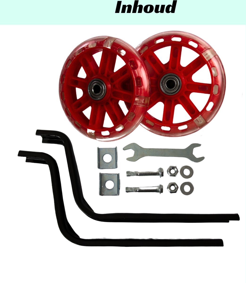 Entergoods Zijwieltjes Rood