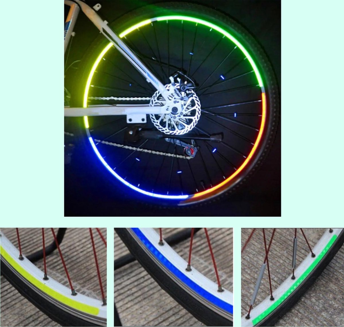 Entergoods reflecterende stickers GROEN