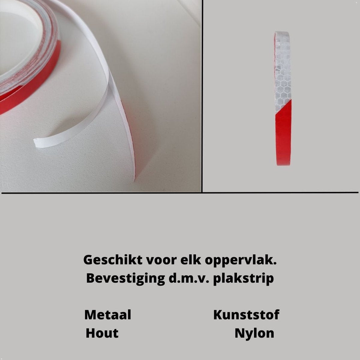 Entergoods Reflecterend Tape Rood/Wit