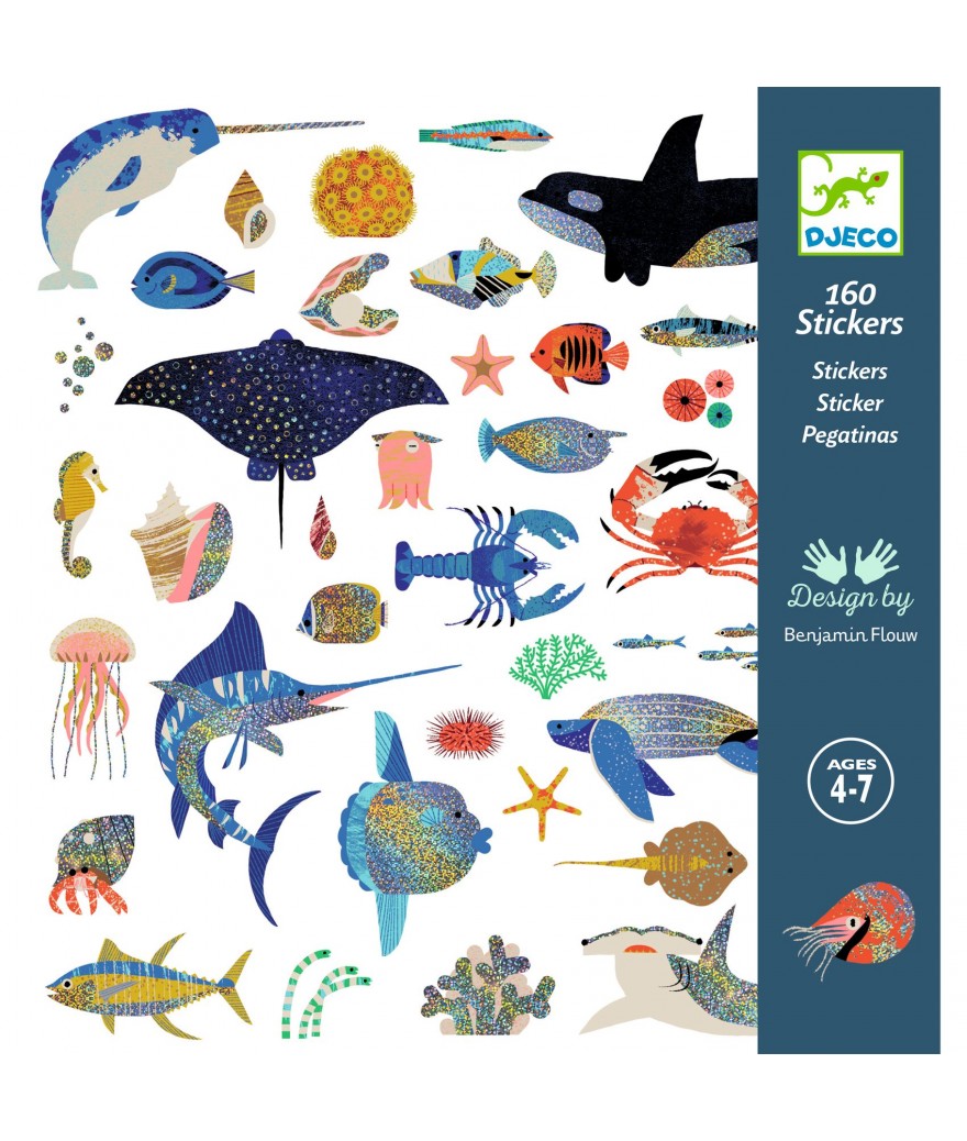 Metallic stickers - Oceaan