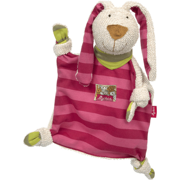 Knuffeldoek Haas Roze/rood