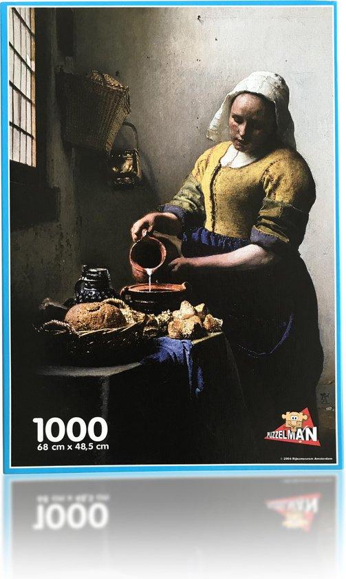 Puzzel en Poster - De Keukenmeid - Johannes Vermeer (Rijksmuseum) (1000 st)