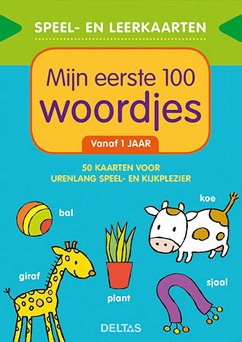Speel -en leerkaarten Mijn eerste 100 woordjes (vanaf 1 jaar)