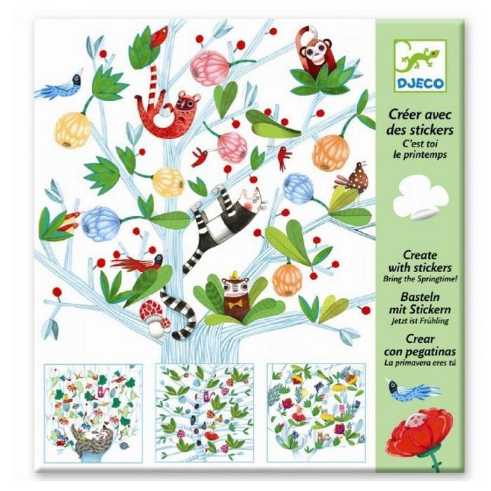 Djeco Create with Stickers - Bring the Springtime