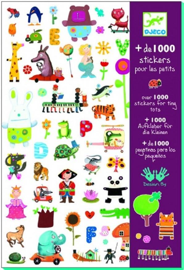 Djeco 1000 stickers voor de kleintjes