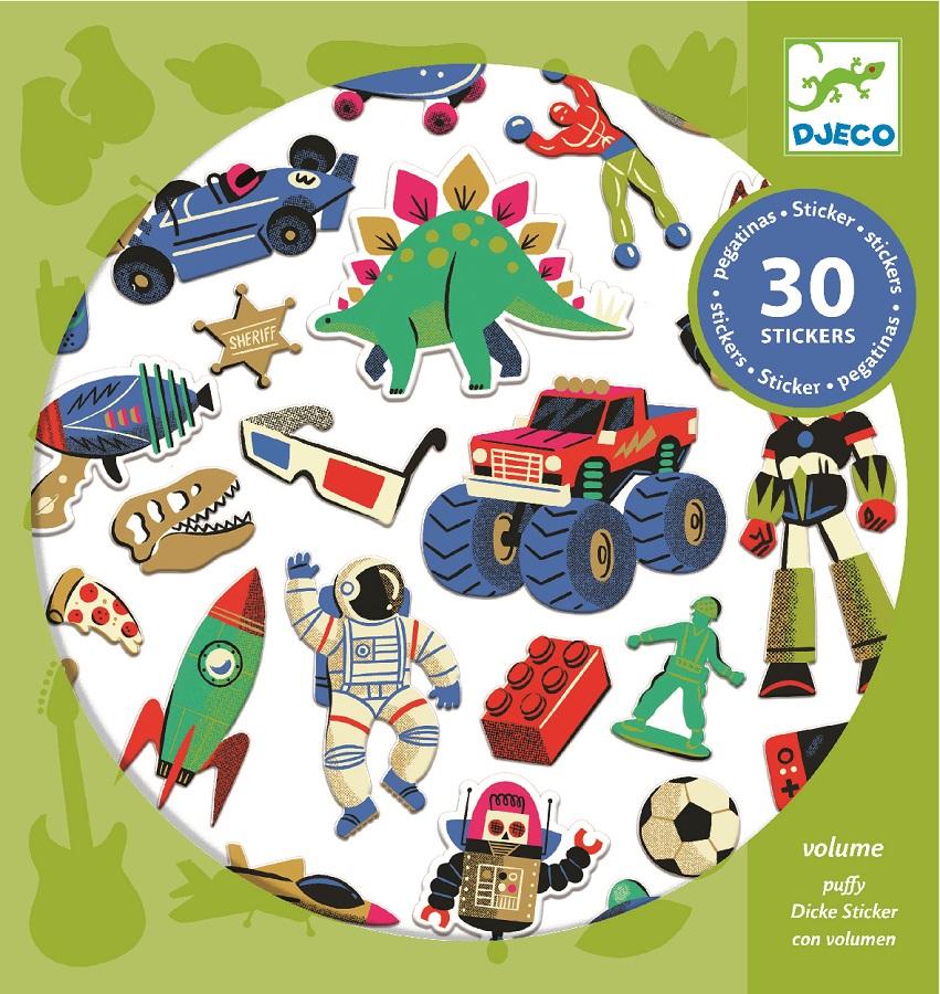 Djeco Stickers - Retro toys