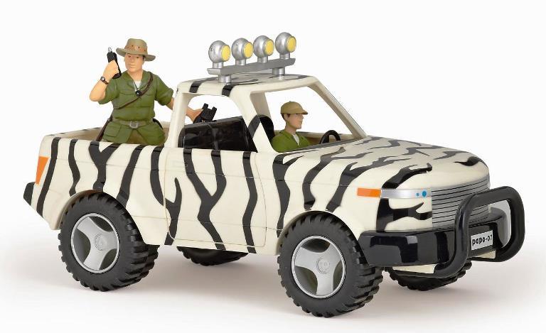 Papo De Safari jeep met bestuurder