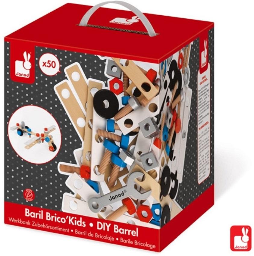 Janod Bricokids - doos 50 onderdelen