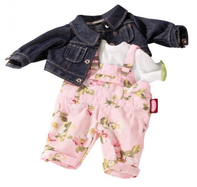 Jeans trouser, rose garden 3-pcs, 30 - 33 cm