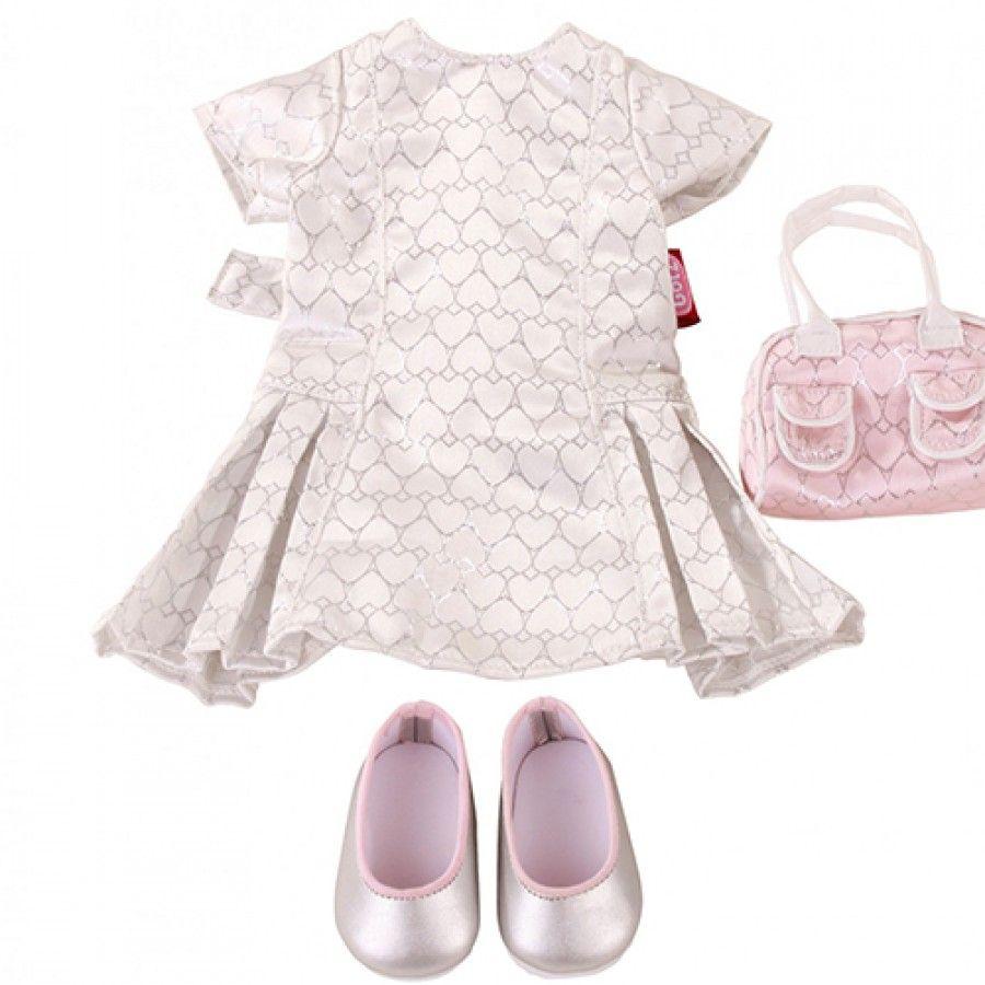 Dress, glittery glamour, 50 cm