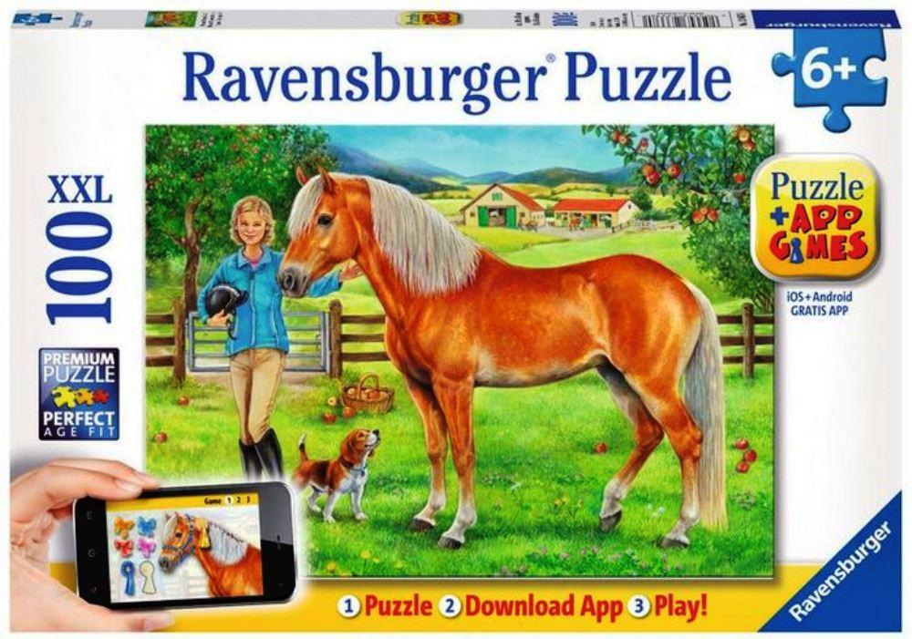 Ravensburger Puzzel Mijn lievelingspaard  ( 100 XXL+ app )