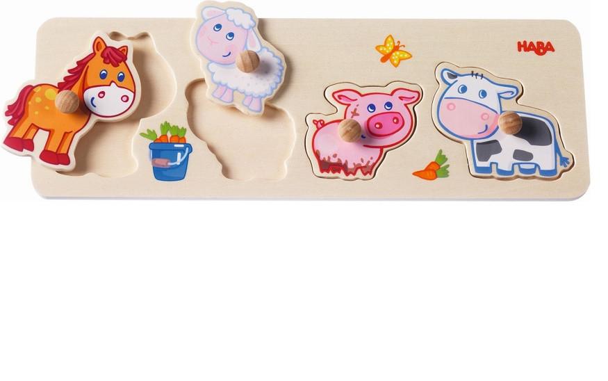 Haba Puzzel Jongen op de boerderij