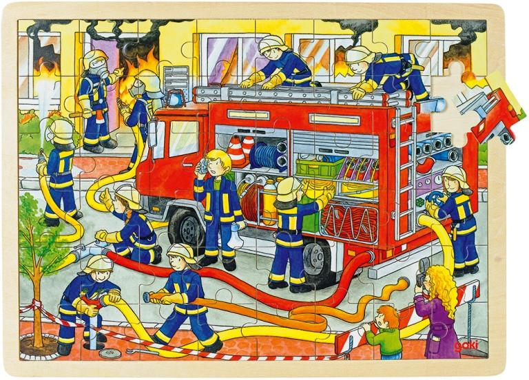 Goki Puzzel Brandweer in aktie