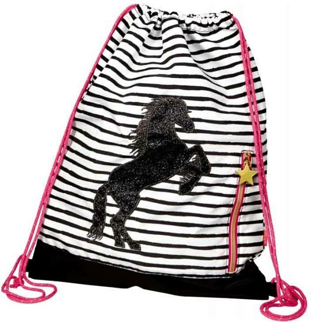 Gymtas large gestreept Paardenvriend