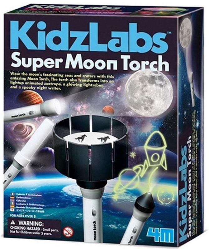 4M Kidzlabs : Super Zaklamp - Maan