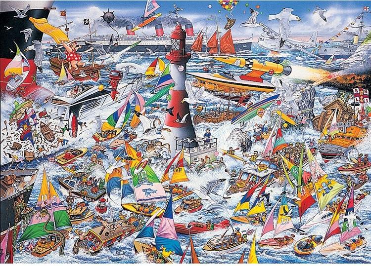 Gibsons Puzzel - I Love Boats (1000st)