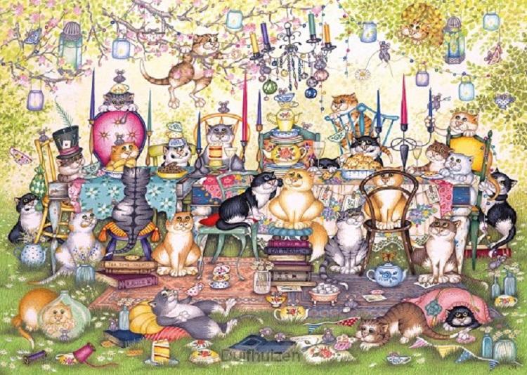 Gibsons Puzzel - Mad Catter's Tea Party (1000st)