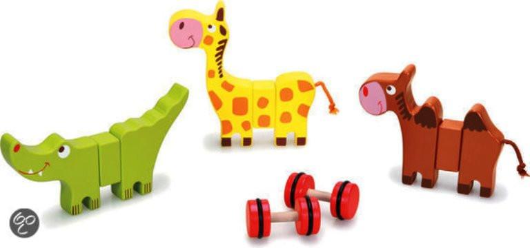 Scratch Preschool: 3 magnetische dieren op wielen