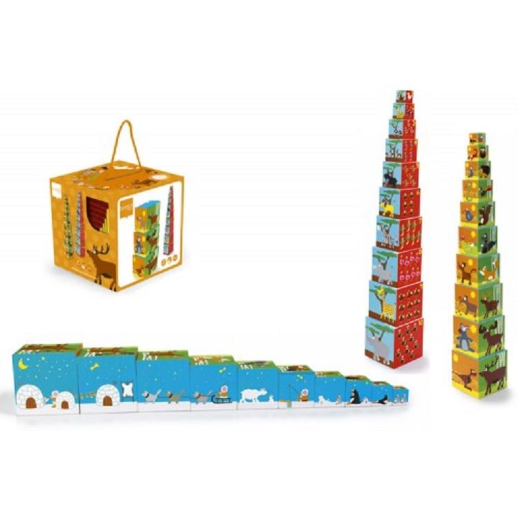 Scratch Preschool Stapeltoren Dieren van de wereld