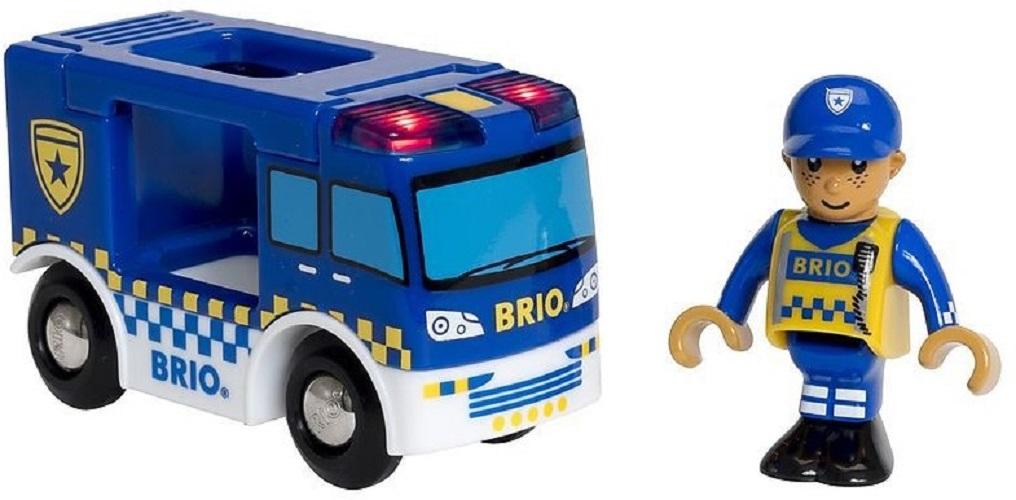 Brio politiewagen met licht en geluid