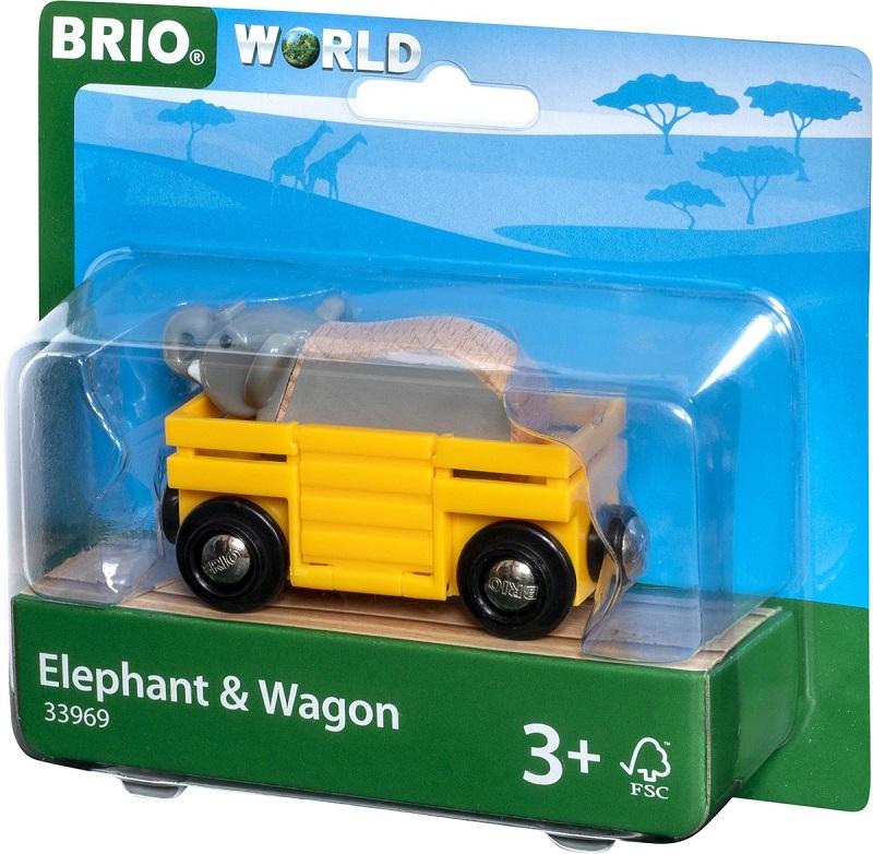 Brio Elephant and Wagon