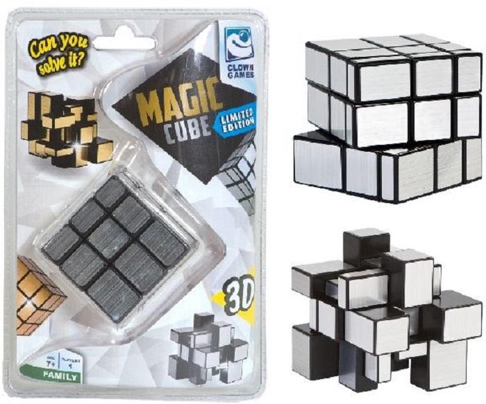 Clown Magic Puzzle Cube Silver