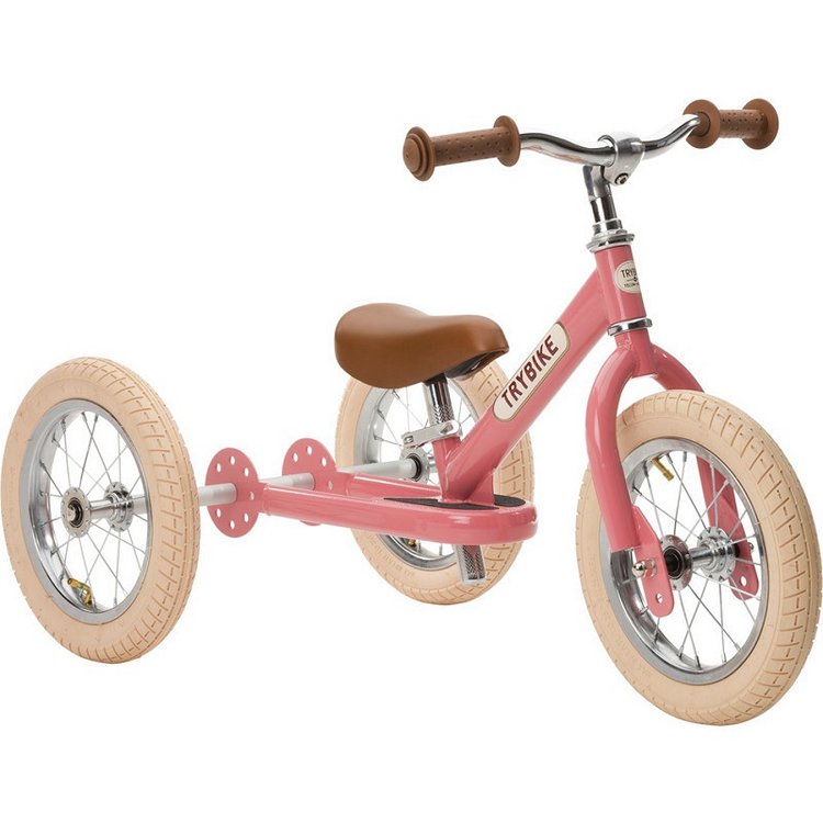 Trybike steel 2-in-1, Vintage pink, 3 wheeler