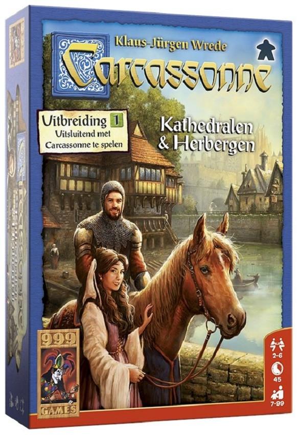 999 Games Carcassonne Uitbreiding 1: Kathedralen & Herbergen