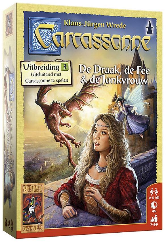 999 Games Carcassonne UItbreiding 3: De Draak, de Fee & de Jonkvrouw