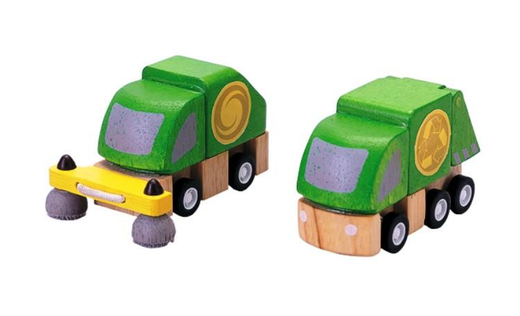 Plan Toys Street Cleaner & Garbage Truck