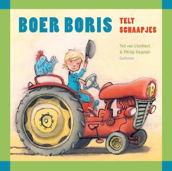 Boer Boris telt schaapjes (karton) 2+