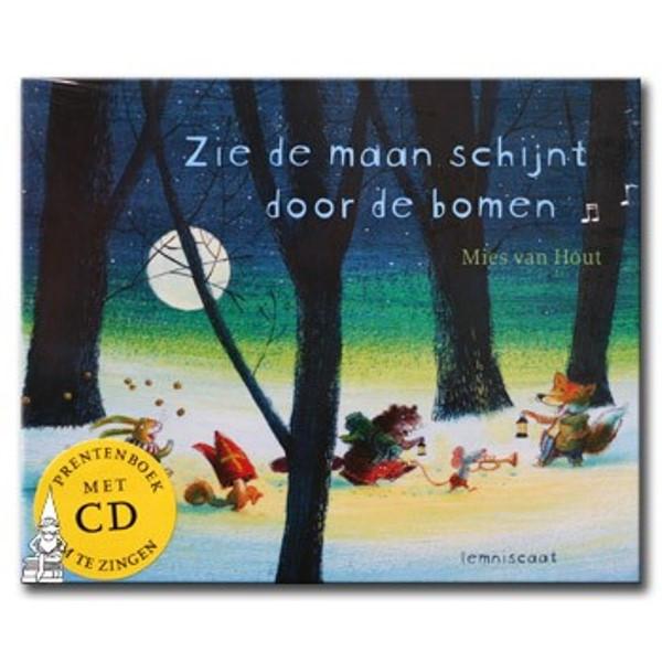 Sinterklaas Prentenboek met CD Zie de maan schijnt door de bomen