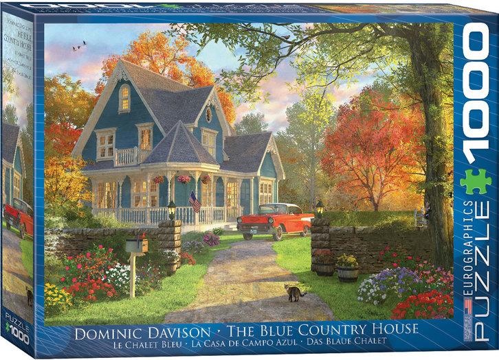 Puzzel The Blue Country House (1000 st)