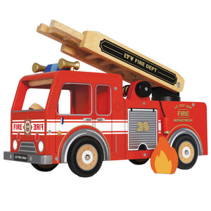 Houten brandweerwagen