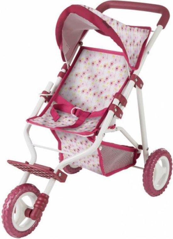 Poppen buggy Happy Flower