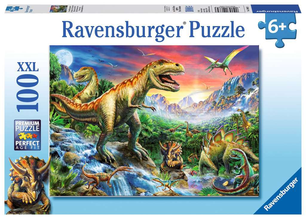 Puzzel Bij de dinosaurussen (100 XXL)
