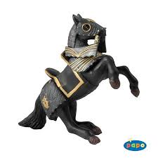 Knight in Black Armour Horse