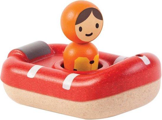 Coast Guard Boat - Plan Toys Houten Reddingsboot - badspeeltje