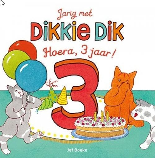 Jarig met Dikkie Dik, Hoera, 3 jaar!