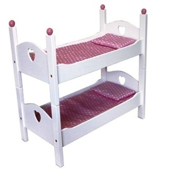 Angel Toys Poppenstapelbed hout met hart