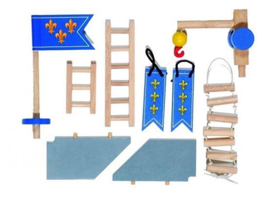 Papo Le Toy Van TV573 accessoires blauw kasteel