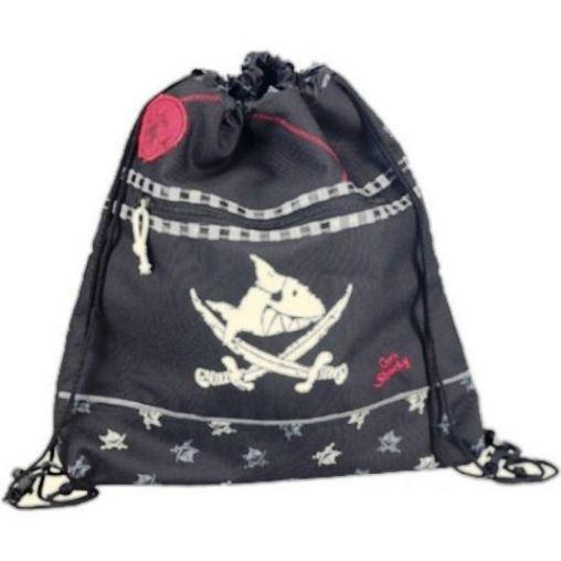 Kapitein Sharky Sportbuidel zwart