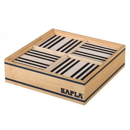 Kapla 100 Zwart & Wit plankjes (verpakt in kistje)