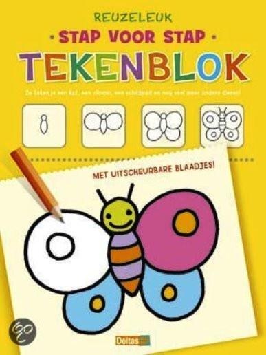 Tekenblok Reuzeleuk stap voor stap tekenblok
