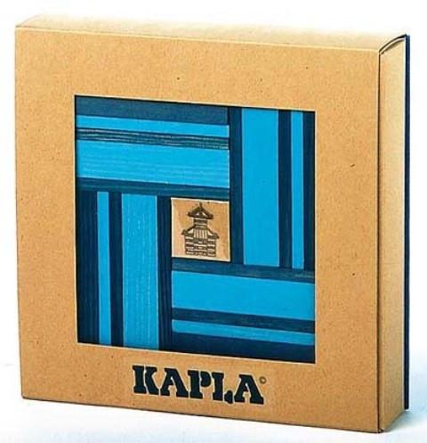 Kapla Doos met 40 plankjes (donker-/lichtblauw)