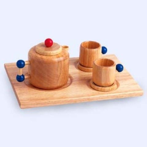 Allehand Dienblad met theepot en kopjes