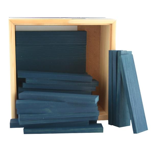 Kapla Kistje met 40 plankjes (blauw)