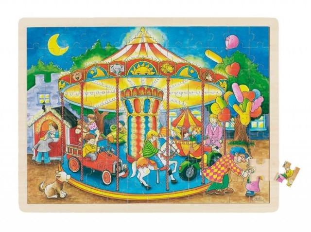 Massieve puzzel Op de jaarmarkt