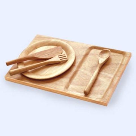 Allehand Dienblad met bord en bestek